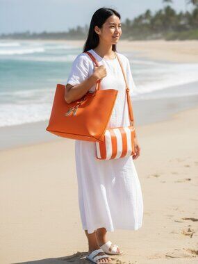 Beach Bag Reversible Tote 2 in 1